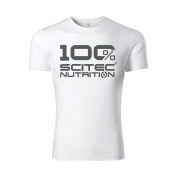 T-shirt 100% Scitec Nutrition Man White